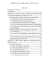 Nâng cao hiệu quả kinh doanh giao nhận vận tải của công ty OEC trong bối cảnh hội nhập quốc tế