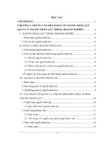 598 Một số giải pháp nhằm hoàn thiện quản lý nguồn nhân lực trong các tổ chức & doanh nghiệp ở Việt Nam