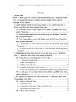 Báo cáo thực tập tại Viện Chính sách và Chiến lược phát triển Nông nghiệp Nông thôn