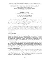 NHỮNG ĐỔI MỚI NGHỆ THUẬT TIỂU THUYẾT CỦA LÊ LỰU TRONG “CHUYỆN LÀNG CUỘI”