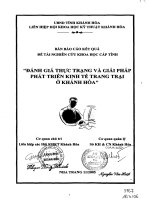 536 Đánh giá thực trạng và giải pháp phát triển kinh tế trang trại ở Khánh Hòa