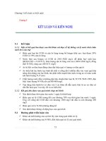 kết luận và kiến nghị xử lý nước thải chăn nuôi heo