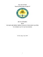 XÂY DỰNG HỆ THỐNG THÔNG TIN QUẢN LÝ BÁN HÀNG TẠI CÔNG TY CỔ PHẦN VẬT TƯ VẬN TẢI XI MĂNG