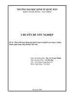Phát triển hoạt động giao dịch kì hạn trái phiếu của công ty chứng khoán ngân hàng công thương Việt Nam