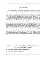 thực trạng dân số và ảnh hưởng của nó đến thị trường lao động Việt Nam trong tiến trình hội nhập kinh tế