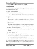 CƠ SỞ LÝ THUYẾT CỦA ĂN MÒN KIM LOẠI