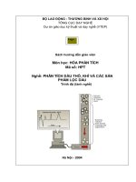 Phân tích dầu thô, khí và các sản phẩm lọc dầu (2)