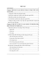 Vận dụng phương pháp phân tích dãy số thời gian để phân tích thực trạng và tình hình biến động của vốn đầu tư trực tiếp nước ngoài(FDI) vào Việt Nam