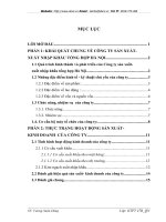 Thực trạng hoạt động sản xuất – kinh doanh của Công ty sản xuất-xuất nhập khẩu tổng hợp Hà Nội (Harprosimex)