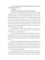 Các chính sách khuyến khích xuất khẩu đối với mặt hàng cà phê của chính phủ Việt Nam