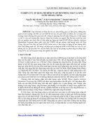 áp dụng mô hình WASP mô phỏng chất lượng nước hồ Dầu Tiếng