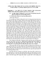 CÔNG TÁC THU THẬP, XỬ LÝ, CUNG CẤP THÔNG TIN CỦA VP BCN PHỤC VỤ HOẠT ĐỘNG QUẢN LÝ CỦA LĐB