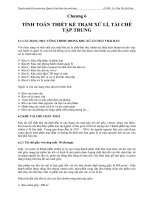 TÍNH TOÁN THIẾT KẾ TRẠM XỬ LÍ, TÁI CHẾ TẬP TRUNG