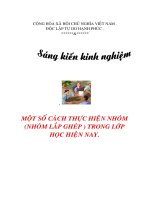 Một số cách thực hiện nhóm