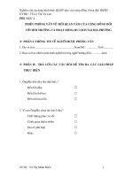 nghiên cứu áp dụng hình thức QLMT dựa vào cộng đồng