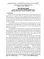 ỨNG DỤNG CÔNG NGHỆ THÔNG TIN TRONG DẠY HỌC TOÁN Ở TRƯỜNG THCS