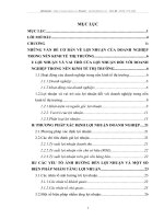 Một số giải pháp nhằm tăng lợi nhuận tại Công ty CP Thương mại và tổng hợp I Hà Tây