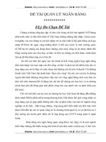 Quản lý ngân hàng