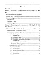 Nâng cao năng lực cạnh tranh của Ngân hàng thương mại cổ phần Sài Gòn Hà Nội SHB