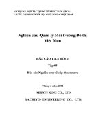 báo cáo nghiên cứu về cấp thoát nước