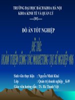 Hoàn thiện công tác marketing tại xí nghiệp 406