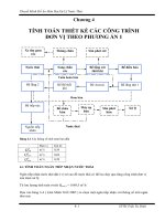 TÍNH TOÁN THIẾT KẾ CÁC CÔNG TRÌNH  ĐƠN VỊ THEO PHƯƠNG ÁN 1