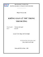 Không gian lữ thứ trong thơ Đường