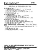 Ý NGHĨA VÀ MỤC ĐÍCH THIẾT KẾ HỆ THỐNG LẠNH