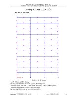 bảng tính thép dọc dầm khung k3 trục 8 đồ án công trình trường cao đẳng Công Nghệ Đà Nẵng