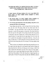 Mô hình hệ thống tài chính tín dụng phục vụ phát triển nông nghiệp, nông thôn trong giai đoạn công nghiệp hóa - hiện đại hóa