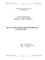 THIẾT KẾ RISC MICROCONTROLLER SỬ DỤNG VHDL