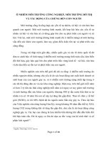 ô nhiễm môi trường công nghiệp, môi trường đô thị và tác động của chúng đến con người