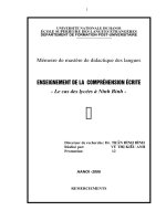 Enseignement de la  compréhension écrite