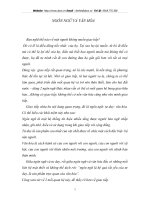 NGÔN NGỮ VÀ VĂN HÓA