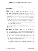 Kế toán chi phí giá thành và xác định kết quả kinh doanh