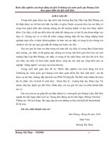 Bước đầu nghiên cứu hoạt động du lịch Trekking tại vườn quốc gia Hoàng Liên  theo quan điểm du lịch sinh thái