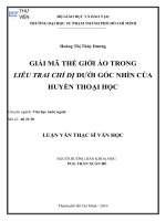 Giải mã thế giới ảo trong Liêu trai chí dị dưới góc nhìn của huyền thoại học