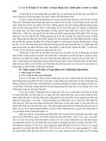 Cơ sở lí luận về tổ chức và hoạt động của Chính phủ ở nước ta hiện nay.