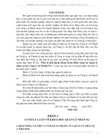 Một số giải pháp nhằm hoàn thiện công tác quản lý nhân sự tại Công ty sứ Thanh Trì