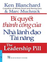 Bí quyết thành công của nhà lãnh đạo tài năng