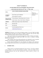 THE 28TH CONFERENCE  OF THE FEDERATION OF ENGINEERING ORGANIZATIONS