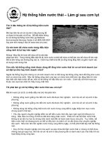 hệ thống hầm nước thải - làm gì sau cơn lũ