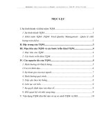TQM: Total Quality Management - Quản lý chất lượng toàn diện