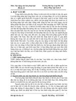 việc ban hành các văn bản pháp luật khiếm khuyết