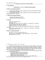 môi trường và các vấn đề môi trường