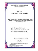 Biện pháp tổ chức thực hiện hoạt động vẽ theo ý thích cho trẻ Mẫu giáo lớn