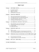 thiết kế  hệ thống xử lý nước đáp ứng được nhu cầu cấp nước tiêu dùng cho xã hội.