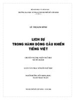 Lịch sự trong hành động cầu khiến tiếng Việt