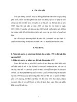 phân tích và so sánh các quy định về quyền sở hữu trong Bộ luật dân sự năm 1995 và Bộ luật dân sự năm 2005