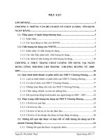 Giải pháp nâng cao chất lượng tín dụng tại ngân hàng Công thương chi nhánh Chương Dương